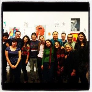 Featured and open mic poets at Voz Sin Tinta